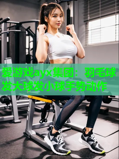羽毛球发大球发小球手势动作